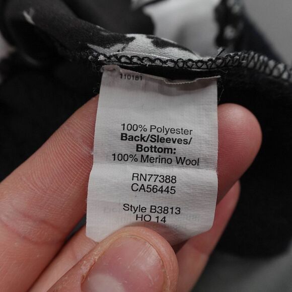 J Crew Womens Sweater XS Black Floral Sheer Y2K Retro Preppy Timeless Indie Twee - Picture 7 of 10